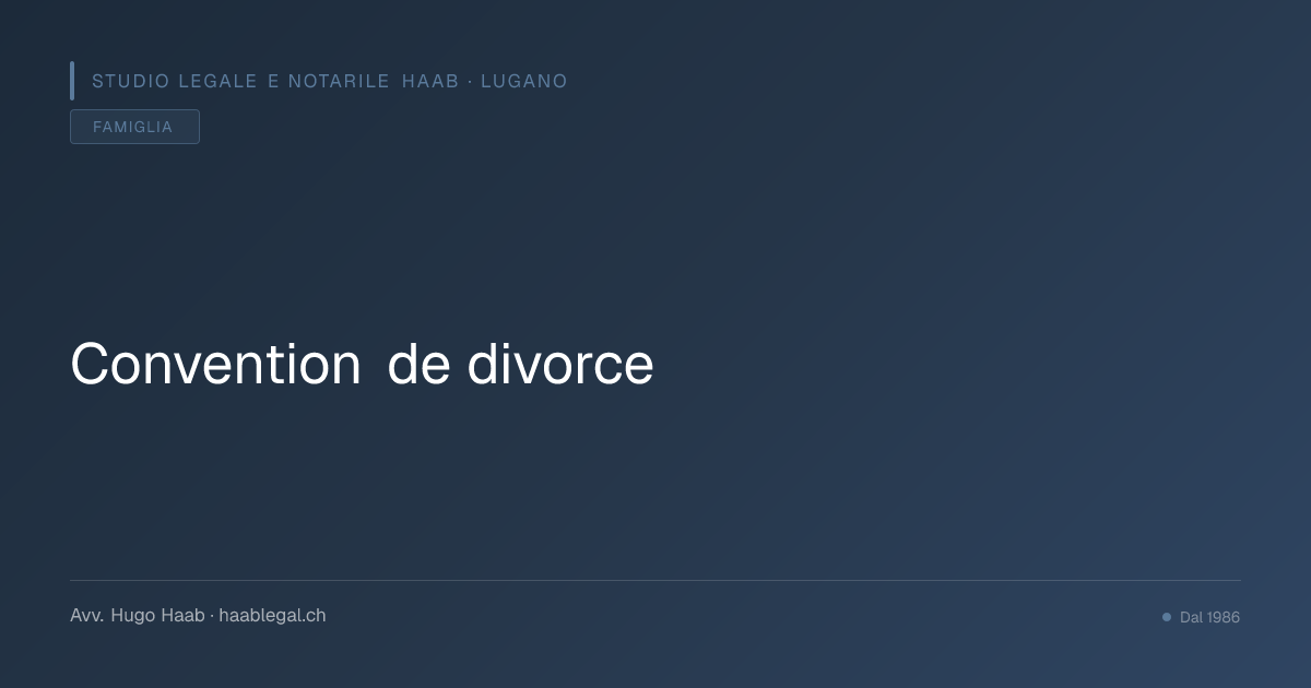 Convention de divorce