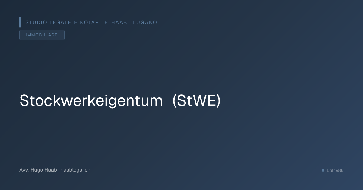 Stockwerkeigentum (StWE)