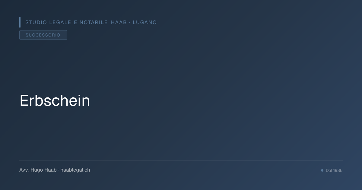 Erbschein